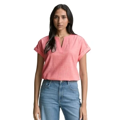 Abbildung von TOM Tailor Bluse, Damen, Größe: 40, Rosewood pink