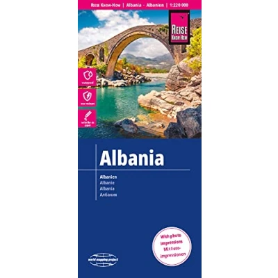 Abbildung von Reise Know How Landkarte Albanien / Albania (1:220.000): reiß und wasserfest (world mapping project)