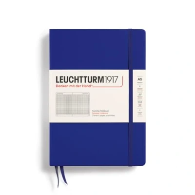 Abbildung von LEUCHTTURM1917 369794 Notizbuch Medium (A5), Hardcover, 251 nummerierte Seiten, Ink, kariert