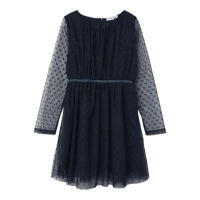 Abbildung von NAME IT Mädchen Nkfvabos Ls Dress Noos Nachtwäsche Set, Dark Sapphire, 104 EU