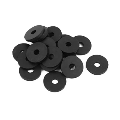 Abbildung von sourcing map 20 Stück Nitrilkautschuk Unterlegscheiben 18mm Außerdurchm. 5mm Innendurchm. 2mm Dicke für Wasserschlauch Wasserhahn