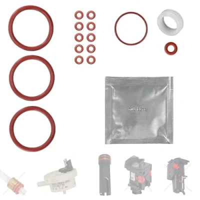 Abbildung von Dichtung Wartungssatz O Ringe passend für DeLonghi EABI EAM ECA ESAM Philips HD5720 AEG Caffe Grande Silenzio zu Wassertank Brühgruppe Flowmeter Thermoblock Druckschlauch Set 26 von Snapworld Kaffee