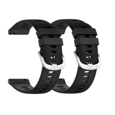 Abbildung von Waekethy Armband für Garmin Vivoactive 5/Vivoactive 3/Forerunner 245, 20mm Silikon Armbänder Einstellbar Sport Ersatzarmband Kompatibel mit Venu/Venu sq/Venu sq2/Venu 2 plus
