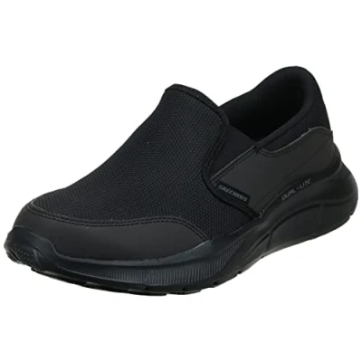 Abbildung von Skechers Herren 232515 BBK Sneaker, Schwarzes Netzgewebe mit Duraleather Besatz, 42 EU