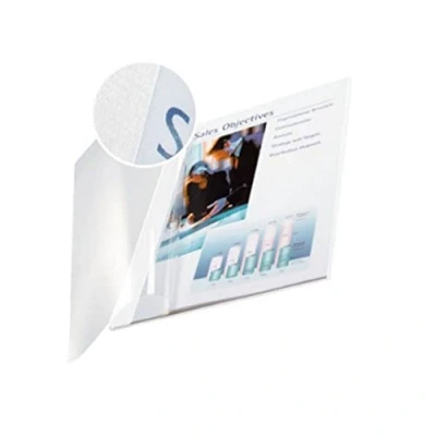 Abbildung von Leitz 73980001 Buchbindemappe impressBIND, Soft Cover, A4, 3,5 mm, 10 Stück, weiss