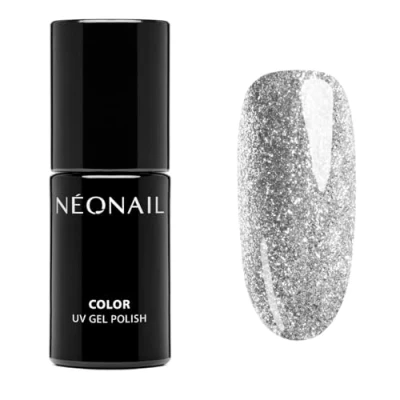 Abbildung von NÉONAIL UV Nagellack 7,2 ml Silber Twinkle White Farben Lack Glitzer Gel Nägel Nageldesign