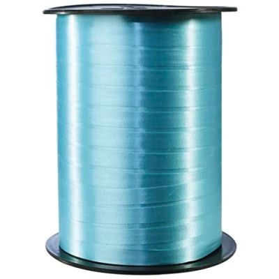 Abbildung von Clairefontaine 601737C Spule Geschenkband glatt (500 m x 7 mm, ideal für Bastelprojekte und Geschenke) 1 Stück türkis