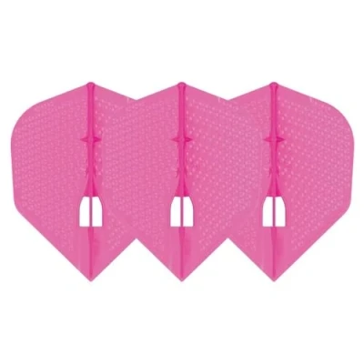 Abbildung von PerfectDarts 1 Set L Style Champagne Dart Flights Shape DIMPLE Pearl PINK