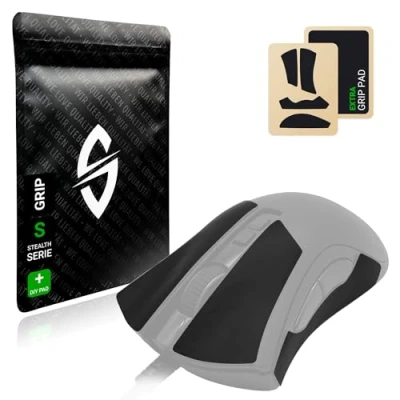 Abbildung von SensoryBoost Grip Tape Set für Razer DeathAdder V2 Pro (+ extra Pad) Schweißabsorbierend, extrem rutschfest, Ultradünn (0.5mm) Selbstklebend &amp; Rückstandsfrei Gaming Maus Zubehör