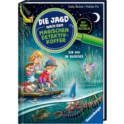 Abbildung von Die Jagd nach dem magischen Detektivkoffer 8: Ein Hai im Badesee. Erstlesebuch ab 7 Jahren für Jungen und Mädchen Lesenlernen mit Krimirätseln