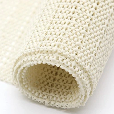 Abbildung von fowong Antirutschmatte Anti Rutsch Teppich 200 x 200cm Universal Antirutsch Schubladen rutschfeste Unterlage Zuschneidbar DIY für Tisch Eßgeräte Auto Kofferraummatte Obst Weiß