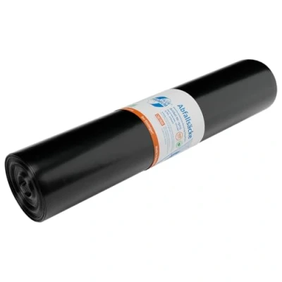 Abbildung von DEISS PREMIUM PLUS Müllsäcke schwarz 120 Liter, 700 x 1100 mm