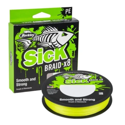 Abbildung von Berkley Sick Braid Geflochtene Schnur Hi Vis Yellow (270m)