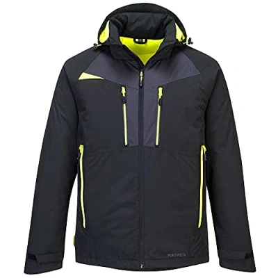 Abbildung von Portwest DX4 Winter Jacke für Männer, Farbe: Schwarz, Größe: M, DX460BKRM