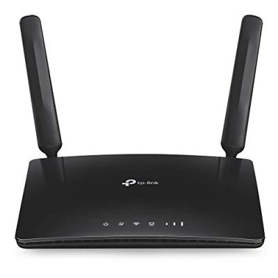 Abbildung von TP Link Archer MR200 Cat4 + AC750 Mbps Dualband 4G LTE WLAN Router (150 Mbit/s im Download, simultanes Dualband, 300 2,4GHz 433 5GHz, frei konfigurierbarer LAN/WAN Port) schwarz