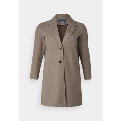 Abbildung von ONLY Carmakoma Carnew Carrie Bonded COAT Klassischer Mantel caribou, Damen, Größe: S 42/44, Caribou