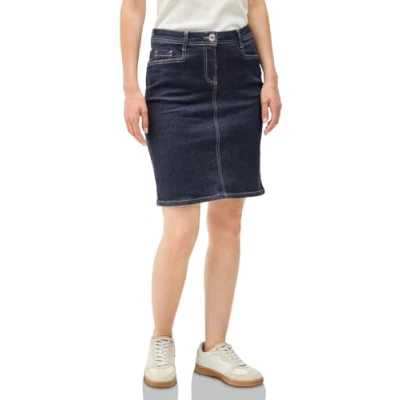 Abbildung von CECIL Damen B361754 Jeansrock Look, Rinsed Wash, 30W