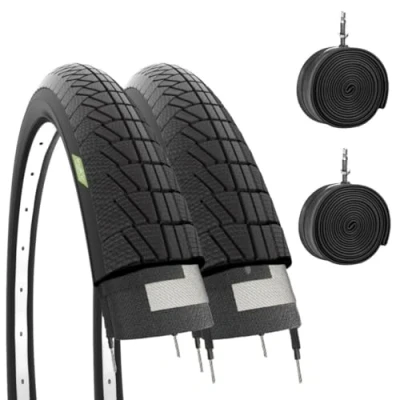 Abbildung von ECOVELO Unisex Kinder Opertoni 14 x 1,75 (47 254) + Luftschläuche für City Bikes, Kinderreifen Reifen, Schwarz, Bici Bimbo