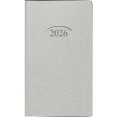 Abbildung von BRUNNEN Taschenkalender Modell 751 (2025), 2 Seiten = 1 Monat, A6, 32 Seiten, Kunststoff Einband Artistico, schwarz