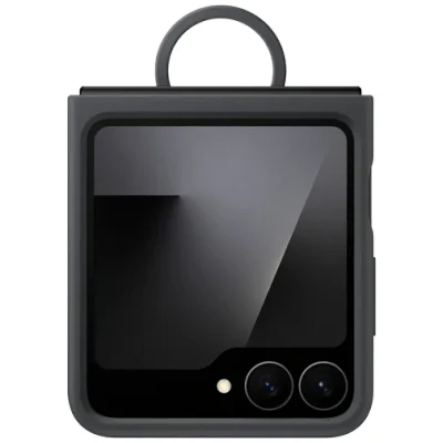 Abbildung von Samsung Galaxy Z Flip 6 Hülle Silikon Original Soft Case/Backcover Handyhülle Schwarz