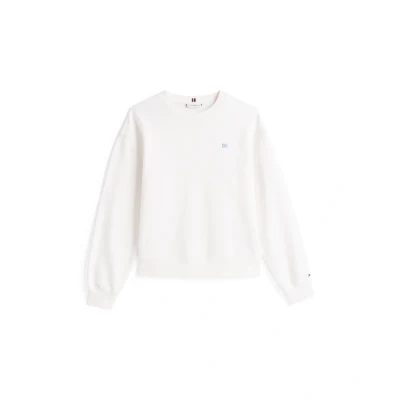 Abbildung von Tommy Hilfiger Contrast FLAG Sweatshirt, Damen, Größe: XXS, Ecru