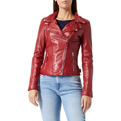 Abbildung von Freaky Nation Damen Biker Princess Jacke, Rot (Apple 4068), M