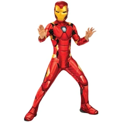 Abbildung von Rubie&#039;s Offizielles Kostüm Iron Man, Marvels Avengers, klassisch, für Kinder, Superhelden Verkleidung, Größe M Halloween