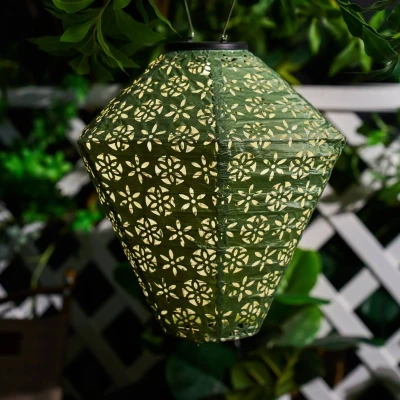 Abbildung von Pauleen LED Solarleuchte »Sunshine Flower Lampion Solar grün Tyvek Vlies«, 1 flammig, Laterne