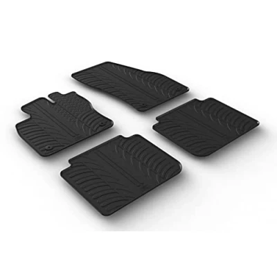 Abbildung von Gledring 0315 Fußmattensatz Gummi vorne und hinten 4 schwarz 750mm 550mm