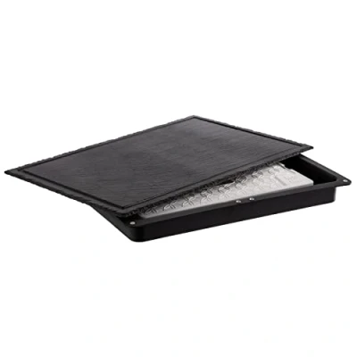 Abbildung von APS 11645 Kühlplatte &quot;SLATE&quot;, 3 teilig, Naturschieferplatte mit Behälter und 1x Kühlakku, 58,0 x 38,0 6,5 cm