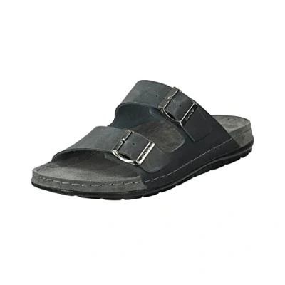Abbildung von Rohde Herren, Männer, Klassische Sandalen, Sandalen,verbandschuhe,therapieschuhe,Klett Hausschuhe,ANTHRAZIT,46 EU / 11 UK