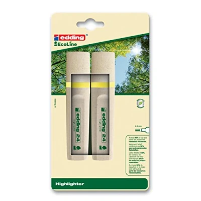 Abbildung von Edding 4 24 2 1005 Textmarker Highlighter EcoLine, nachfüllbar, gelb