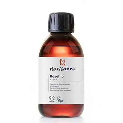 Abbildung von Naissance Wildrosenöl (Nr. 246) 225ml Hagebuttenkernöl für Gesicht, Haut, Kosmetik