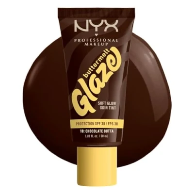 Abbildung von NYX Professional Makeup Buttermelt Glaze Foundation LSF 30 Foundation, Größe: ml, Chocolate butta