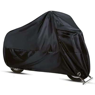 Abbildung von ANFTOP Winterfest Motorradabdeckung, Motorrad Abdeckplane Motorradgarage Wasserdicht 210D Dicker Stoff Schutzhülle Motorradplanen 2XL XXL
