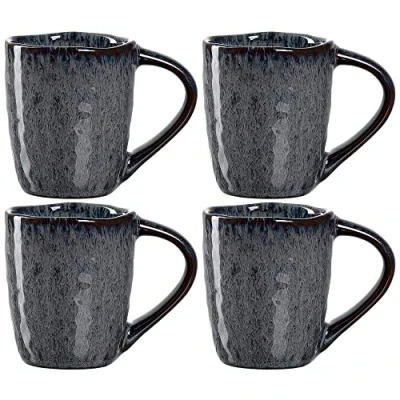Abbildung von LEONARDO HOME 018594 MATERA Espressotasse 90 ml anthrazit 4er Set, Keramik