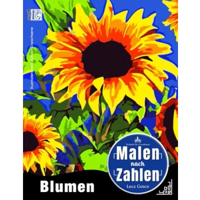 Abbildung von Malen nach Zahlen Buch Erwachsene Blumen: Malbuch für Blumen zum Ausmalen Zahlen. mit Nummerierten Ausmalfeldern ein Angenehmes Ausmalerlebnis. Malbücher Blumenmotive