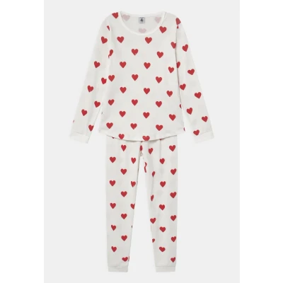 Abbildung von Petit Bateau Heart Nachtwäsche Set für Kinder, Größe: 140, Marshmallow/terkuit