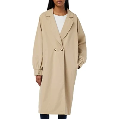 Abbildung von Noisy May Nmsoffy Trenchcoat, Damen, Größe: Small, Beige