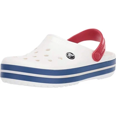 Abbildung von Crocs Unisex Crocband Clog, White/Blue Jean, 38/39 EU