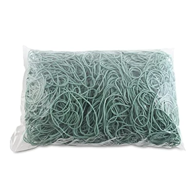 Abbildung von OFFICE PRODUCTS Gummibander Durchmesser: 80mm Farbe: Grün/Gewicht: 1000g 1 kg/Haushaltsgummi Gummiringe Gummi/Kautschuk 60% / Gummis für Zuhause Büro Schule