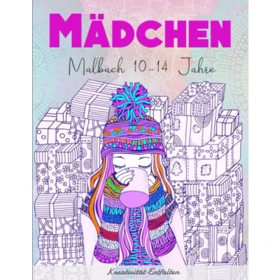 Abbildung von Mädchen Malbuch 10 14 Jahre Kreativität Entfalten: Zen inspiriertes Beschäftigungsbuch für kreative Entfaltung Amazing Färbung Buch