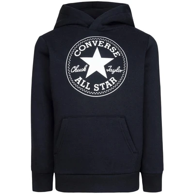 Abbildung von Converse CORE Hoodie Kapuzenpullover für Kinder, Größe: 128/132, Black
