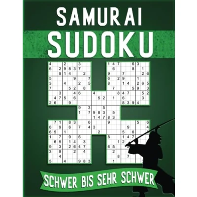 Abbildung von 250 Sudoku Erwachsene Samurai Schwer Bis Sehr Schwer: Sudokus für Senioren mit Lösungen, Geschenkidee Erwachsene, und Großeltern Senioren.