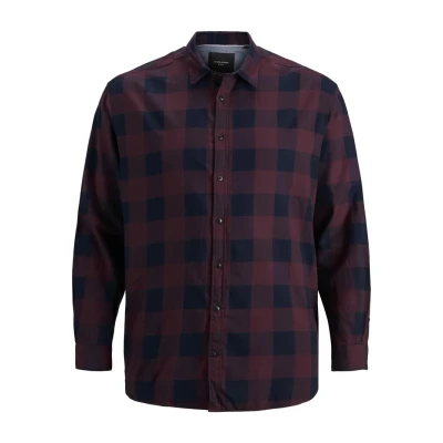 Abbildung von Jack &amp; Jones Jjegingham Twill NOOS Hemd, Herren, Größe: 6XL, Port royale