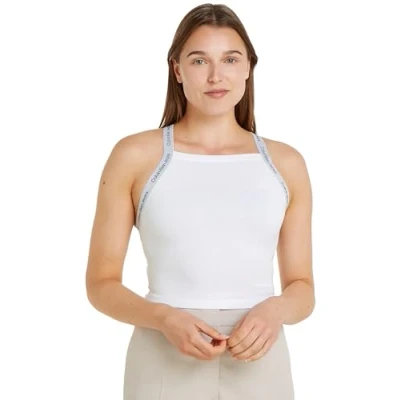 Abbildung von Calvin Klein Jeans Spaghettitop »LOGO ELASTIC STRAPPY TOP«, mit Logoschriftzug