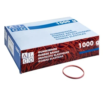 Abbildung von ALCO Albert 742/1 Gummiringe Ø 25 mm, 1 Kilo, rot