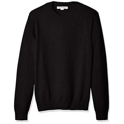 Abbildung von Amazon Essentials Herren Pullover mit Rundhalsausschnitt (in Übergrößen erhältlich), Schwarz, M
