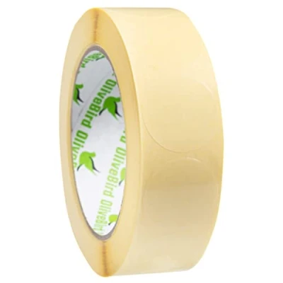 Abbildung von OliveBird 1000 Klebepunkte Transparent Rund Etiketten Größe 3 cm Durchmesser/Etiketten 30mm Rollen von 1.000 Stück Aufkleber