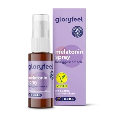 Abbildung von Melatonin Spray Honig Premium: 5 fach höher dosiert* für 220 Tage + Passionsblume, Baldrian, Melisse, Lavendel, Vitamin B6 &amp; B1 Sleep ohne Alkohol, Zuckerfrei und Vegan
